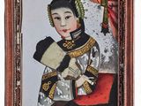 une image représentant un tableau où l'on voit une femme tenant un éventail