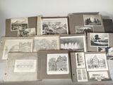 a lot of old books that are on a table
