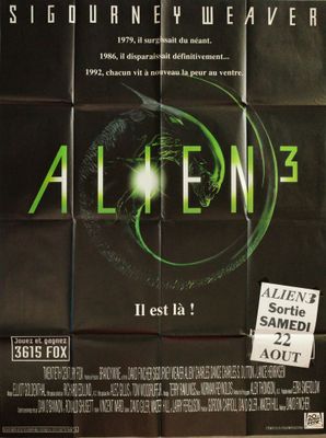 alien 3 french movie poster