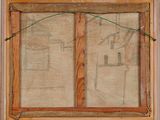 an image of a picture of a window with a drawing on it