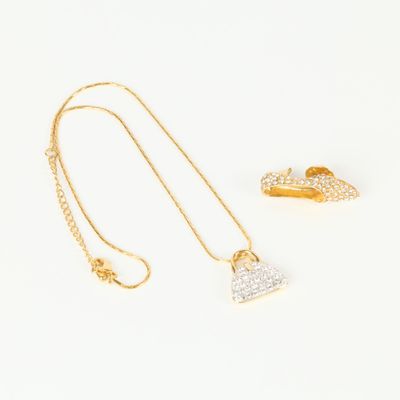 Lot composé d'un collier et d'une broche pin's - Photo 1