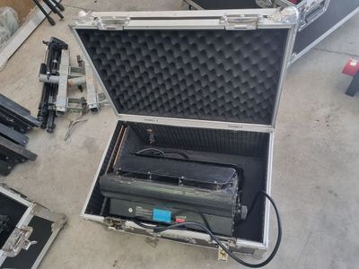 a case that has a lot of equipment in it