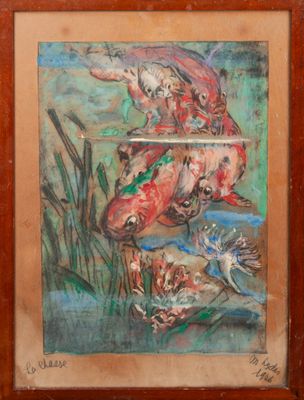 an image of a painting of a woman with a sword in her hand