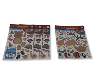 deux sachets d'autocollants avec différents motifs