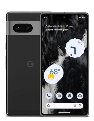 Le smartphone Google Pixel est présenté en noir