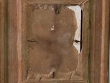an image of a painting of a cat in a wooden frame