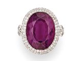 a ruby and diamond ring, by van cleef