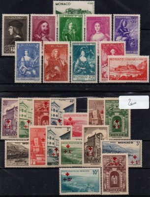 a collection of stamps from different countries on a black surface