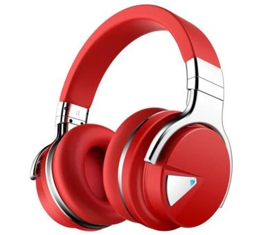 Casque audio Bluetooth - COWIN E7 - Rouge - Réduction Active…