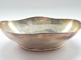 an image of a silver bowl on a white surface