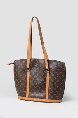 sac fourre-tout en toile et cuir monogramme louis vuitton