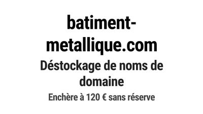 Nom de domaine batiment-metallique.