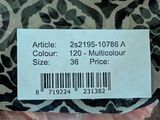 an image of a label on a piece of fabric with a price tag