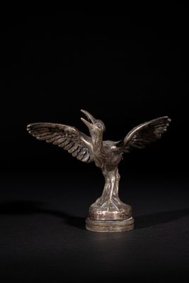 CIGOGNE EN VOL Signé A. BOFILL - Cachet de fonte MAM