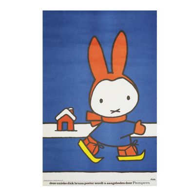 le tapis « Miffy le lapin » par Miffy le chat