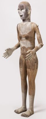 "Tau Tau" en bois sculpté. Les yeux incrustés. Sulawesi, cul…
