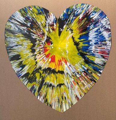 Damien HIRST (né en 1965) Heart Spin Painting, 2009