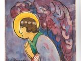 une image représentant un ange avec une auréole