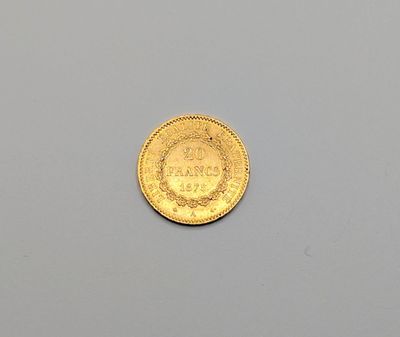 an image of a gold coin sitting on top of a white surface