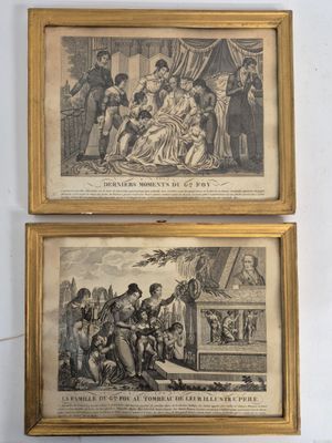 J/ Ensemble de trois estampes: