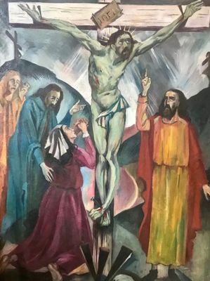 Reynold ARNOULD (1919-1980) "Christ - crucifixion - calvaire…