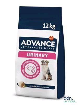 Aliments vétérinaires pour chiens souffrant de troubles urinaires