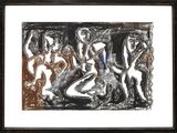 une image d'un dessin en noir et blanc d'un groupe de personnes