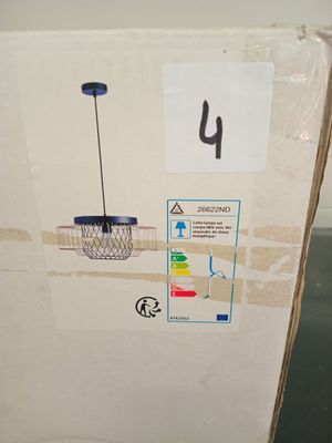 @@@ 1 suspension cage métal noir et doré - NEUF EN CARTON - …