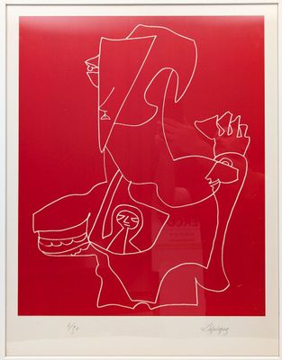 Charles LAPICQUE (1898-1988) "Spartacus, 1966"