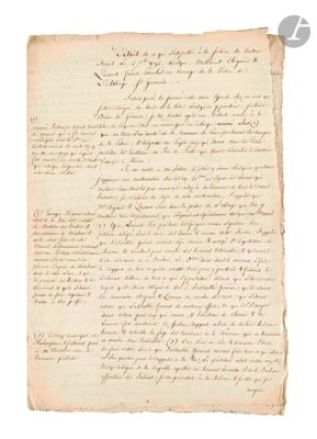 MASSACRES DE SEPTEMBRE. Manuscrit : Détail de ce qui s’est p…
