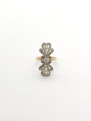 an antique diamond cluster ring