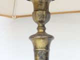 a lamp that is on top of a table