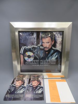JOHNNY HALLYDAY. Disque de diamant "A la vie à la mort",  N°473/1000 C
