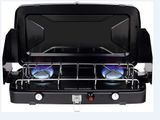 an image of a gas stove with two burners on it