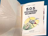 an open book with a picture of a plane on it