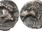 une pièce d'argent portant l'image d'un homme