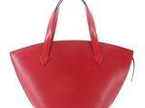 louis vuitton red epi leather tote bag