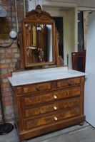commode en acajou avec miroir - vers 1900 - plateau en marbr…