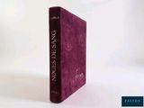the front cover of a book on a white background with a purple cover
