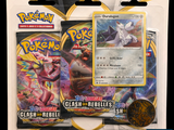 pokemon trading card set with a close up of the front and back of the card
