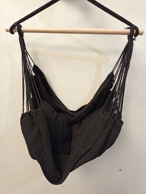 1 chaise hamac suspendue - couleur : noir