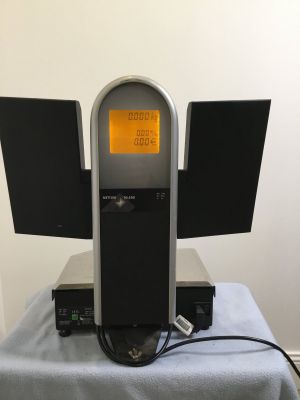 an image of a radio set up on a table