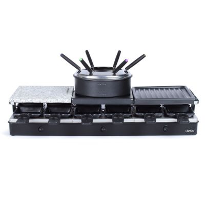 194 / Appareil à raclette + fondue 12 personnes 1650 W…