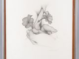 une image représentant un dessin d'une main tenant une fleur
