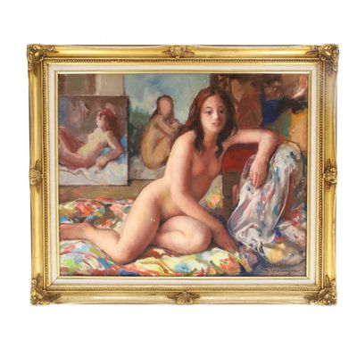 Maurice Ambroise EHLINGER (1896-1981) Nu dans l'atelier du p…