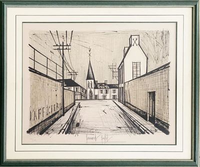 Bernard Buffet - Eglise de Village, 1969