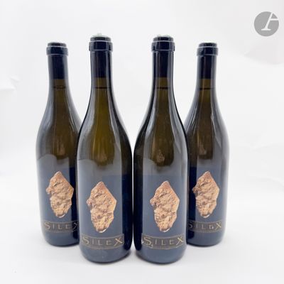 trois bouteilles de vin ornées de feuilles d'or, posées sur une surface blanche