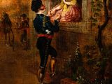 an image of a painting of a man and a woman in front of a window