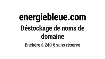 Nom de domaine energiebleue.com.