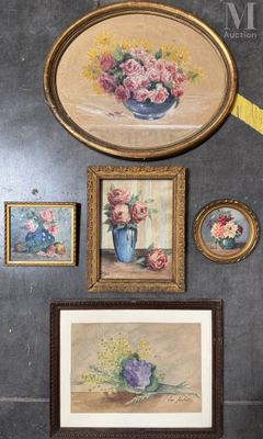 a picture of a picture of a vase of flowers on the wall